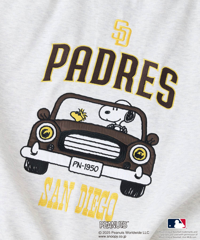 【PEANUTS×MLB】オリジナルデザイン フルジップパーカー ヤンキース ドジャース カブス キャラクター