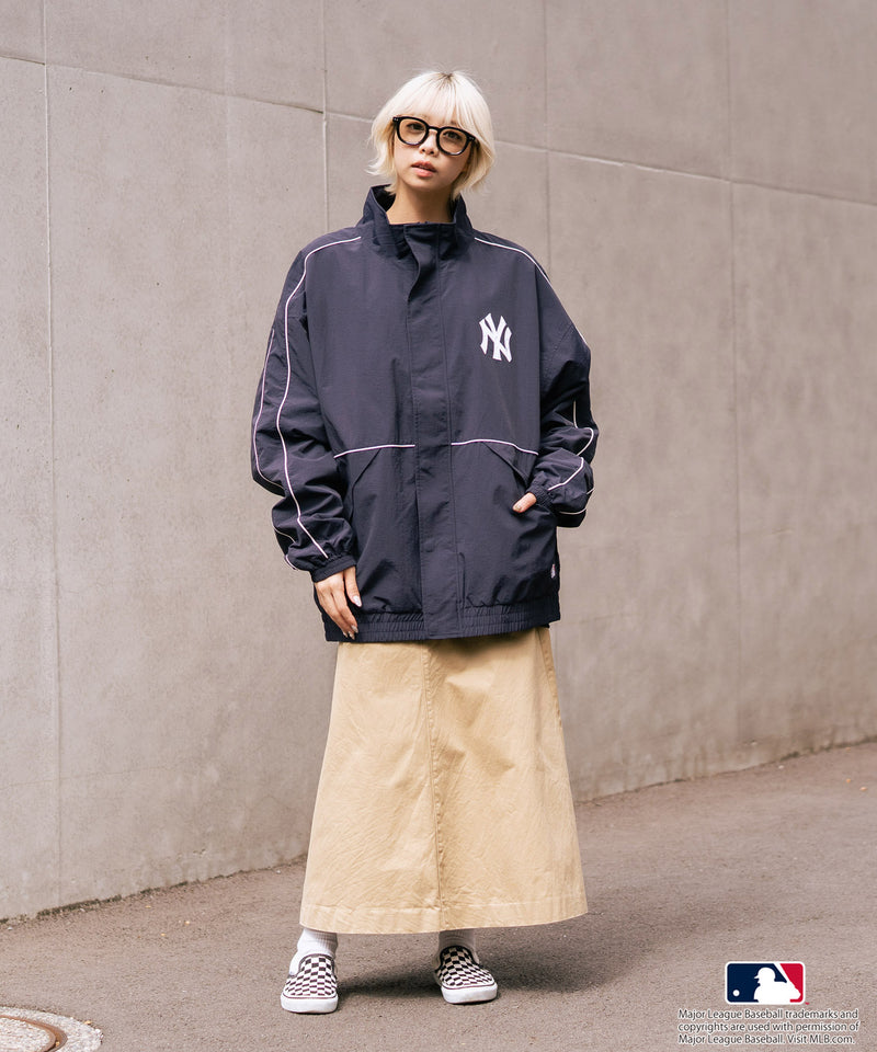 【MLB/メジャーリーグベースボール】パイピングナイロンジャケット