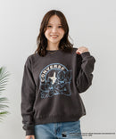 【CONVERSE/コンバース】×【TOM AND JERRY/トムとジェリー】オーバーサイズ プリント スウェットトレーナー