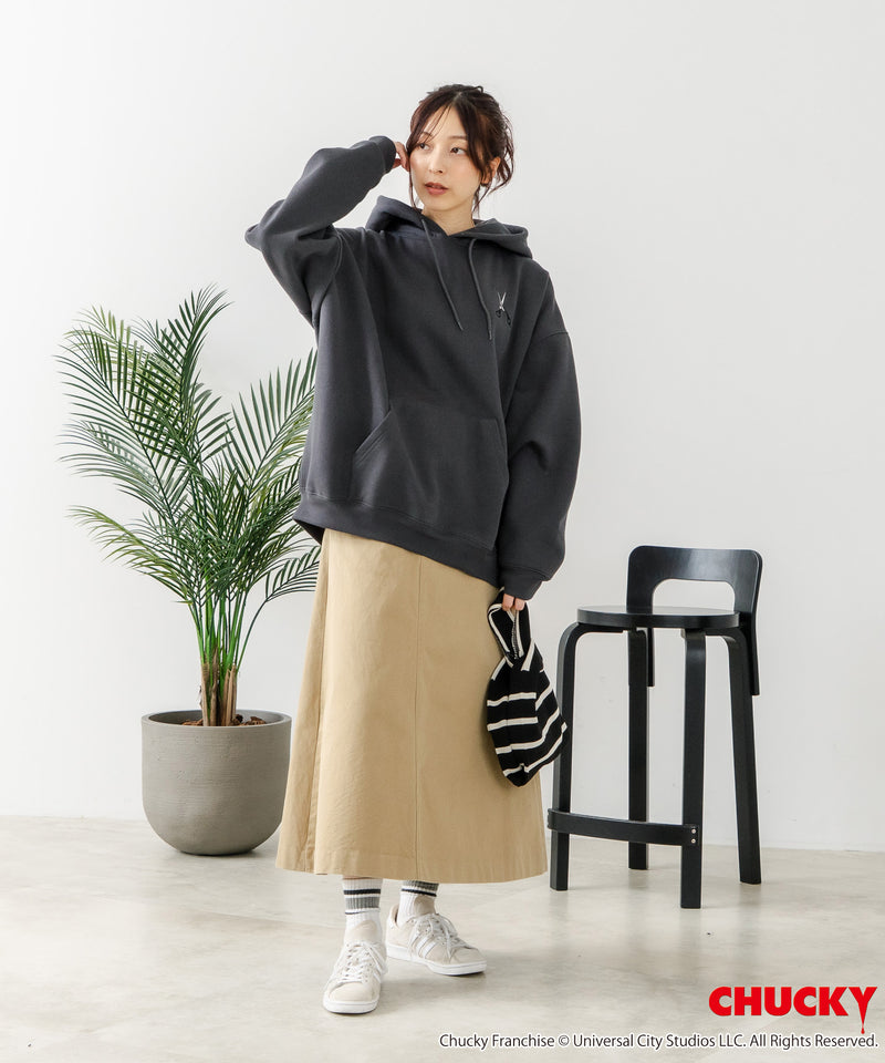 【CHUCKY/チャッキー】オリジナルデザイン 裏起毛パーカー フーディー CHUCKY チャッキー ティファニー