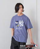 【PEANUTS×MLB】オリジナルデザインTシャツ 刺繍 ドロップショルダー ユニセックス