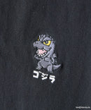 【GODZILLA/ゴジラ】【コットン100％のしっかりした生地 ドロップショルダー】オリジナルデザイン 刺繍Tシャツ ゴジラ キングギドラ メカゴジラ コラボ 特撮 映画 キャラT オーバーサイズ