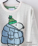【SEQUENZ/シークエンズ】TP C/N KNIT/スヌーピー ニット クルーネック ワイドシルエット ジャガード