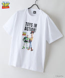 【TOY STORY/トイ・ストーリー】【限定オリジナルデザイン】半袖Tシャツ 綿100% ドロップショルダー ワンポイント バックプリント ディズニー ピクサー キャラクター クルーネック Disney ユニセックス