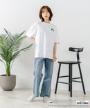 【はらぺこあおむし/The Very Hungry Caterpillar】【コットン100%のしっかりした生地 ドロップショルダー】オリジナルデザイン 刺繍Tシャツ エリック・カール 絵本 キャラクター グッズ ユニセックス