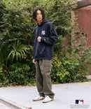 【MLB/メジャーリーグベースボール】裏起毛 バックロゴ フーディー プルオーバーパーカー