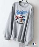 【PEANUTS/ピーナッツ】【ユニセックスデザインでリンクコーデにも◎】MLB×PEANUTS 裏起毛トレーナー 保温 キャラクター ドジャース ヤンキース パイレーツ ❘ジーンズメイト公式オンラインショップ