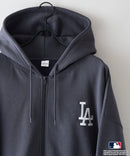 【PEANUTS/ピーナッツ】【ユニセックスデザインでリンクコーデにも◎】MLB×PEANUTS 裏起毛ジップパーカー 保温 キャラクター ドジャース ヤンキース ホワイトソックス