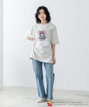 新柄追加！！【TOM AND JERRY/トムとジェリー】オリジナルデザイン 刺繍 Tシャツ ジェリー タフィー ドロップショルダー ビッグシルエット ユニセックス キャラクター