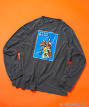 【STAR WARS/スター・ウォーズ】パウダーブリーチ加工 ビッグシルエットロンT ドロップショルダー オーバーサイズ ヴィンテージ加工】