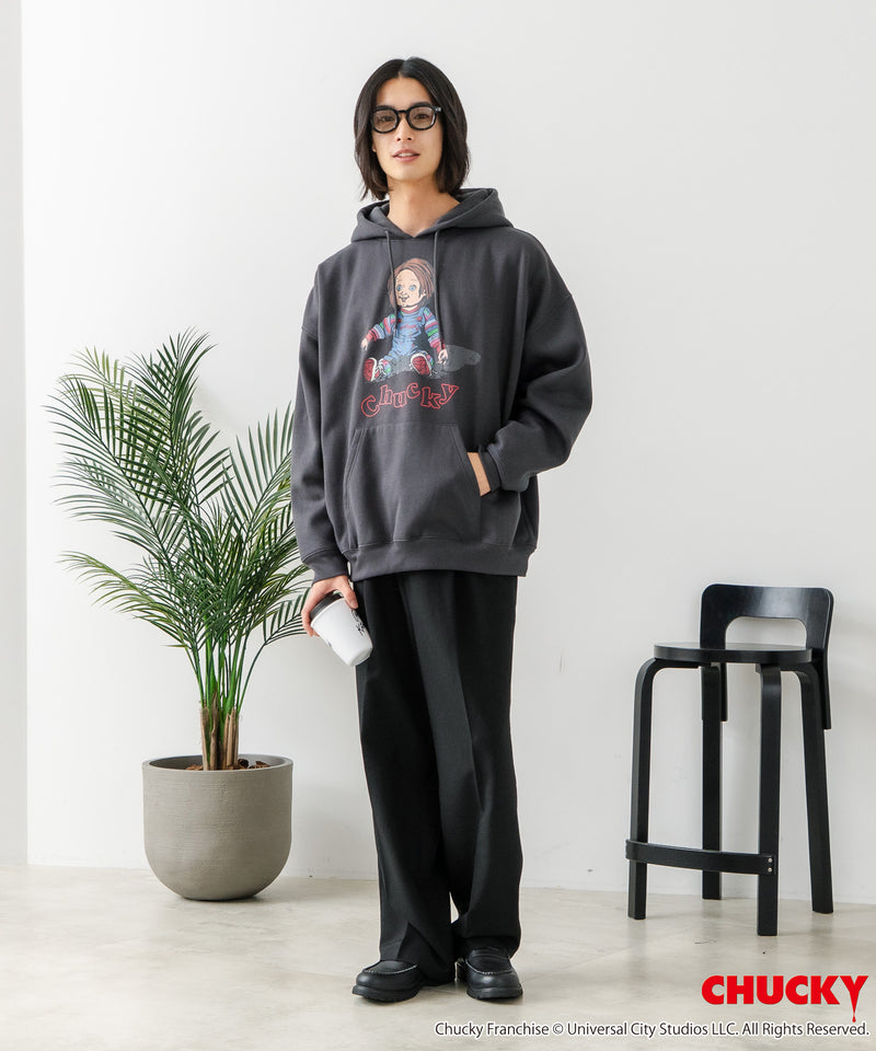 【CHUCKY/チャッキー】オリジナルデザイン 裏起毛パーカー フーディー CHUCKY チャッキー ティファニー