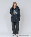 【TOM and JERRY/トムとジェリー】【ユニセックスデザインでリンクコーデにも◎】裏起毛プルオーバーパーカー フーディ 保温 カジュアル キャラクター トム ジェリー タフィー サカナ