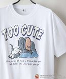 【TOM and JERRY/トムとジェリー】オリジナルデザインTシャツ 刺繍 ドロップショルダー ユニセックス