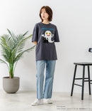 【ねないこだれだ】【コットン100％のしっかりした生地 ドロップショルダー】オリジナルデザイン 刺繍Tシャツ せなけいこ 絵本 コラボ キャラクター 半袖 ユニセックス おばけ グッズ かわいい