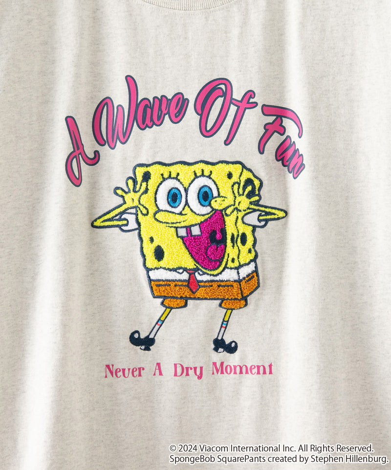 【SpongeBob/スポンジ・ボブ】 オリジナルデザイン Tシャツ パトリック イカルド ドロップショルダー ビッグシルエット ユニセックス