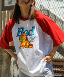 【Garfield】 ガーフィールド コラボ ラグラン Tシャツ Y2K ストリート ❘ジーンズメイト公式オンラインショップ