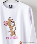【2024】TOM AND JERRY トムとジェリー オリジナルデザイン 裏起毛クルーネックスウェット ジェリー タフィー マッスル