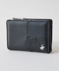 【BEVERLY HILLS POLO CLUB / ビバリーヒルズポロクラブ】【小銭がすぐ出せるL字ジップ】二つ折り財布 カード11枚収納 仕切り付きコインケース コンパクト・大容量