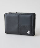 【BEVERLY HILLS POLO CLUB / ビバリーヒルズポロクラブ】【小銭がすぐ出せるL字ジップ】二つ折り財布 カード11枚収納 仕切り付きコインケース コンパクト・大容量