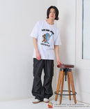 【TOM and JERRY/トムとジェリー】オリジナルデザインTシャツ 刺繍 ドロップショルダー ユニセックス