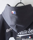 【PEANUTS/ピーナッツ】【ユニセックスデザインでリンクコーデにも◎】MLB×PEANUTS 裏起毛ジップパーカー 保温 キャラクター ドジャース ヤンキース ホワイトソックス