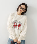 【DISCUS×HOT STUFF×Casper】キャラクタープリントスウェットトレーナー メンズ レディース ユニセックス