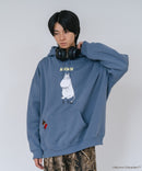 【MOOMIN/ムーミン】【ユニセックスデザインでリンクコーデにも◎】裏起毛プルオーバーパーカー フーディ 保温 キャラクター ムーミン ニョロニョロ リトルミイ スティンキー