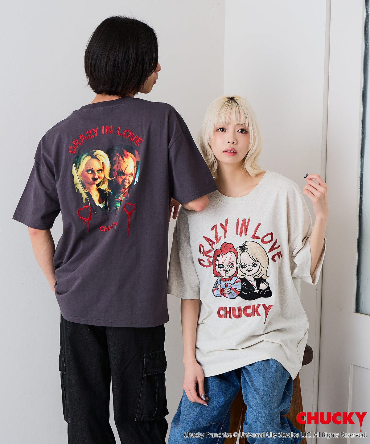 RAINY DAY FUN ホワイト レアTシャツ　Tatto チャッキー RAINY DAY FUN ホワイト レアTシャツ Tatto チャッキーの通販 by 円池