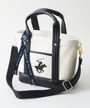 【BEVERLY HILLS POLO CLUB/ビバリーヒルズポロクラブ】PUレザー ミニトートバッグ ホワイト FREE ❘ジーンズメイト公式オンラインショップ