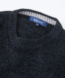 【BLUE STANDARD/ブルースタンダード】モール切り替えニット セーター 冬服 防寒 暖服