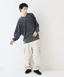 BENDAVIS / ベンデイビス パッチワークワッペン パウダーブリーチ加工 ラグランロンT BEN DAVIS