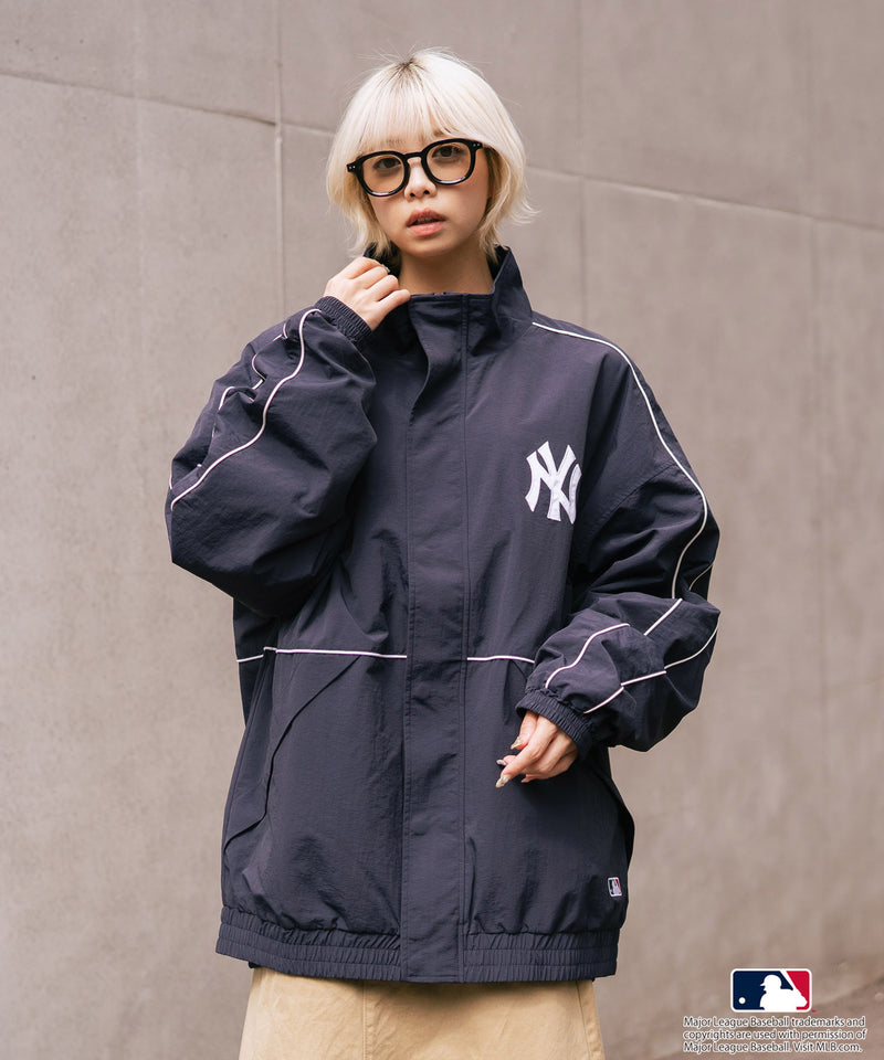 【MLB/メジャーリーグベースボール】パイピングナイロンジャケット