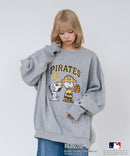【PEANUTS/ピーナッツ】【ユニセックスデザインでリンクコーデにも◎】MLB×PEANUTS 裏起毛トレーナー 保温 キャラクター ドジャース ヤンキース パイレーツ ❘ジーンズメイト公式オンラインショップ