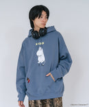 【MOOMIN/ムーミン】【ユニセックスデザインでリンクコーデにも◎】裏起毛プルオーバーパーカー フーディ 保温 キャラクター ムーミン ニョロニョロ リトルミイ スティンキー