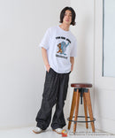 【TOM and JERRY/トムとジェリー】オリジナルデザインTシャツ 刺繍 ドロップショルダー ユニセックス