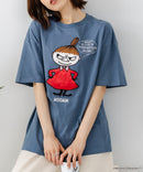 【ムーミン】 【綿100%のしっかりした生地】オリジナルデザイン キャラクター刺繍Tシャツ リトルミイ ニョロニョロ 大人カジュアル ユニセックス