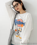 【DISCUS ATHLETIC×LOONEY TUNES】スペース・ジャム キャラクタープリントスウェットトレーナー メンズ レディース ユニセックス