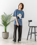 【ねないこだれだ】【コットン100％のしっかりした生地 ドロップショルダー】オリジナルデザイン 刺繍Tシャツ せなけいこ 絵本 コラボ キャラクター 半袖 ユニセックス おばけ グッズ かわいい