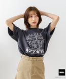 【GODZILLA/ゴジラ】【コットン100％のしっかりした生地 ドロップショルダー】オリジナルデザイン 刺繍Tシャツ ゴジラ キングギドラ メカゴジラ コラボ 特撮 映画 キャラT オーバーサイズ