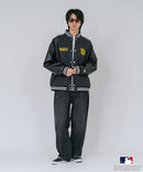 【PEANUTS/ピーナッツ】【ユニセックスデザイン リンクコーデ・カップルコーデにも◎】MLB×PEANUTS スタジアムジャンパー スタジャン オーバーサイズ フェイクレザー ドジャース ヤンキース パドレス ❘ジーンズメイト公式オンラインショップ