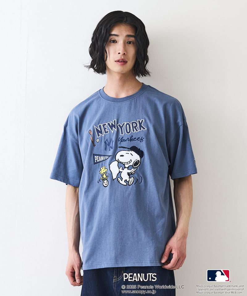 【PEANUTS×MLB 】オリジナルデザイン Ｔシャツ ヤンキース ドジャース カブス