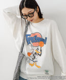 【DISCUS ATHLETIC×LOONEY TUNES】スペース・ジャム キャラクタープリントスウェットトレーナー メンズ レディース ユニセックス