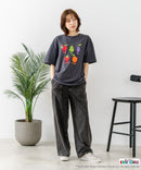 【はらぺこあおむし/The Very Hungry Caterpillar】【コットン100%のしっかりした生地 ドロップショルダー】オリジナルデザイン 刺繍Tシャツ エリック・カール 絵本 キャラクター グッズ ユニセックス