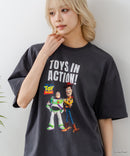 【TOY STORY/トイ・ストーリー】【限定オリジナルデザイン】半袖Tシャツ 綿100% ドロップショルダー ワンポイント バックプリント ディズニー ピクサー キャラクター クルーネック Disney ユニセックス