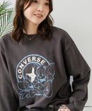 【CONVERSE/コンバース】×【TOM AND JERRY/トムとジェリー】オーバーサイズ プリント スウェットトレーナー