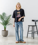 【DISCUS/ディスカス】【選べる丈感・ビーバス＆バッドヘッド】DISCUS×BEAVIS AND BUTT-HEAD コラボＴシャツ 綿100% クルーネック アニメ キャラクタープリント アメカジ ストリート