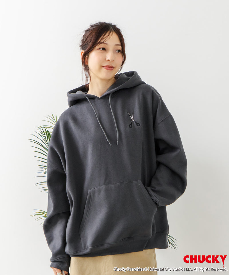 【CHUCKY/チャッキー】オリジナルデザイン 裏起毛パーカー フーディー CHUCKY チャッキー ティファニー