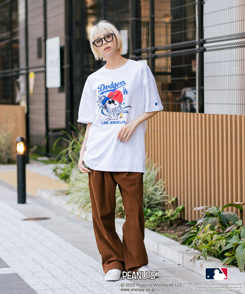 【PEANUTS×MLB】オリジナルデザイン 和柄Ｔシャツ ドジャース ヤンキース カブス スーベニア