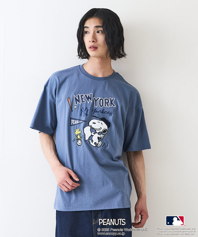 【PEANUTS×MLB 】オリジナルデザイン Ｔシャツ ヤンキース ドジャース カブス