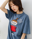 【ムーミン】 【綿100%のしっかりした生地】オリジナルデザイン キャラクター刺繍Tシャツ リトルミイ ニョロニョロ 大人カジュアル ユニセックス